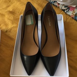 Calvin Klein black heels gayle